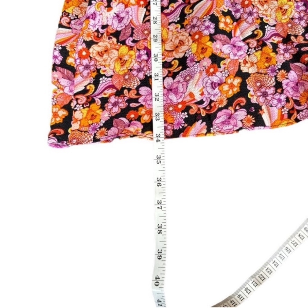 BCBGENERATION Floral Mini Dress Smocked Arms w/Bell Sleeves, Two Sizes 4 & 8. - Picture 8 of 11